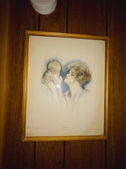 Vintage Cosmopolitan Magazine Print "Baby Mine"