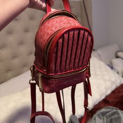 Small Red Michael Kors Backpack
