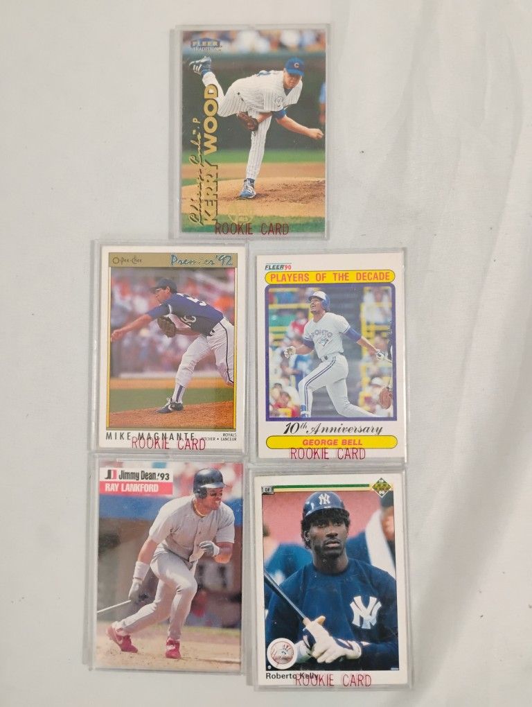 Baseball Cards Lot Of 5