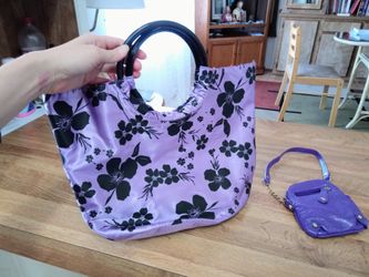 Beautiful Purple Purse and Wallet