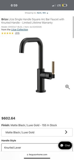 Brizo Kitchen Bar Faucet (new)