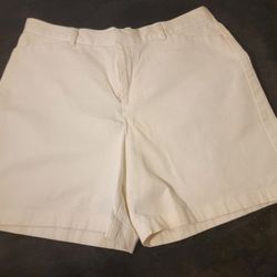 DOCKER'S WOMENS STRETCH SHORTS WHITE SZ 10