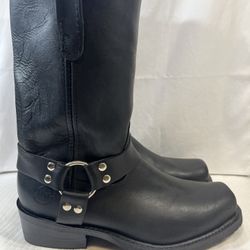 Men's Double-H 10" Western Harness Boots Motorcycle Excellent Condition