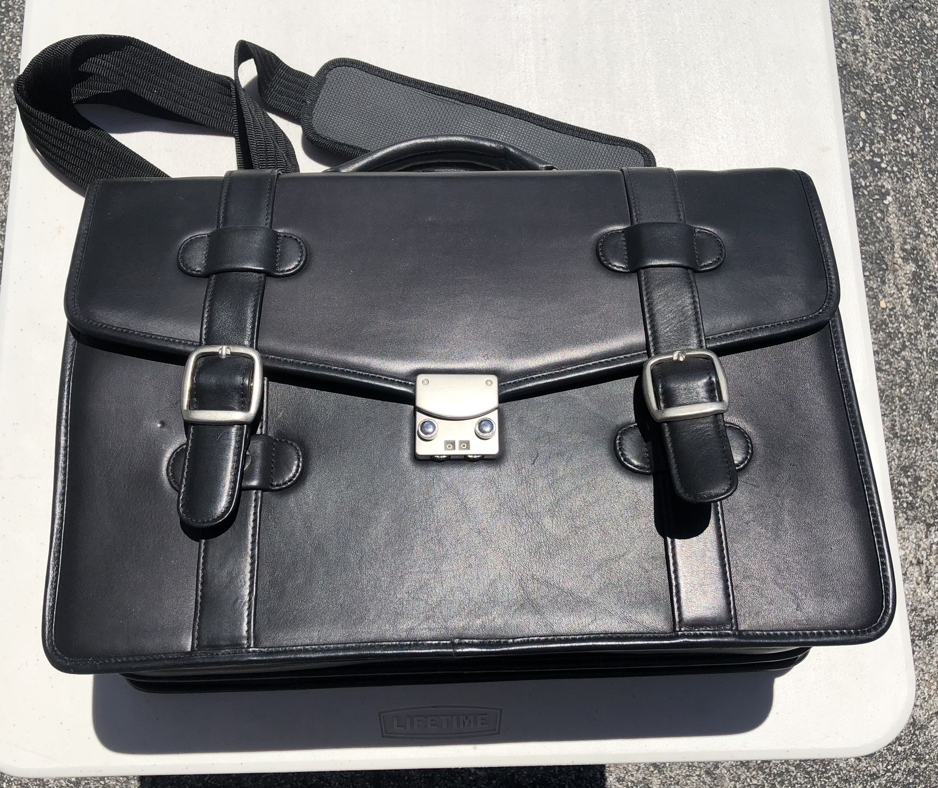 Laptop Genuine Leather Carrying Satchel