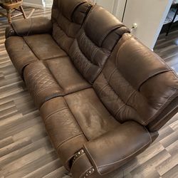 Leather Recliner Sofa And Chair