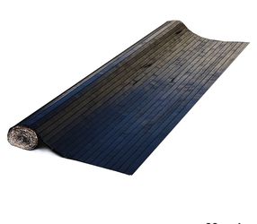 Forever Bamboo Interior Décor Wainscoting Bamboo Wall Panel, Ebony, 96.00" x 48.00"