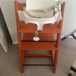 Stokke Trip Trap High Chair + Baby Set Gently Used