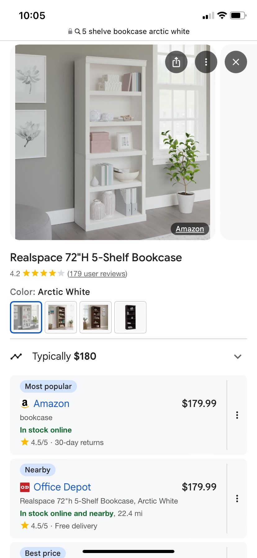 5 Shelf Book Shelf New In Box