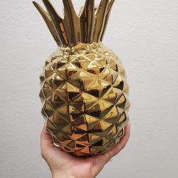 Gold Pineapple Vase / Decor 