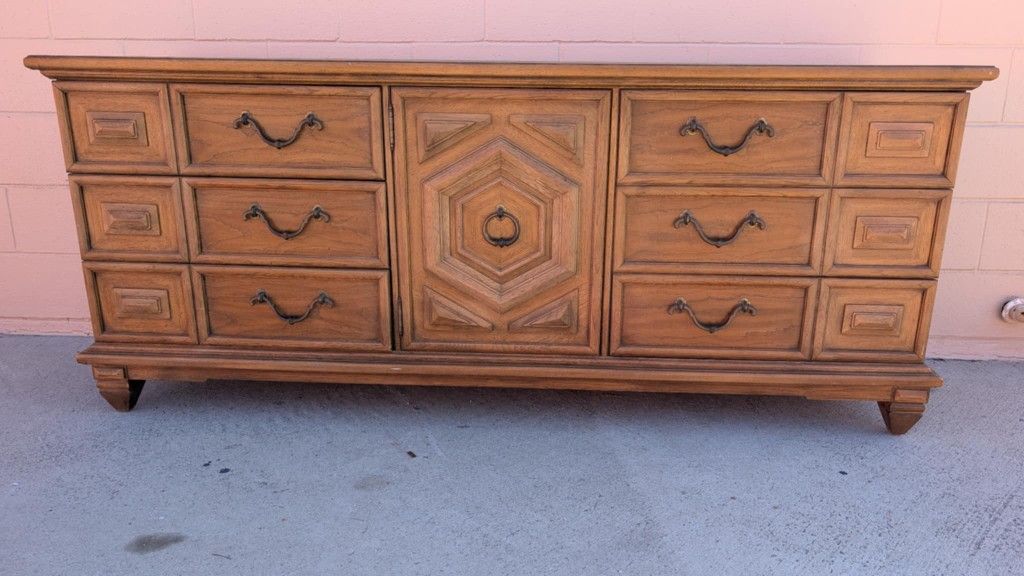 Vintage Modern Regency Wood Dresser