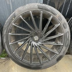 Rines 24” De Seis Huecos 295/35R24 ASANTI BLACKLABEL 