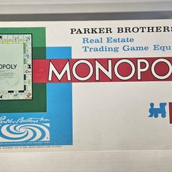 Vintage 1961 Monopoly Parker Bros. No.9 Board Game Complete I-8160