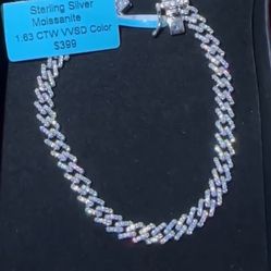 Cuban Link Bracelet 925 Sterling Silver 