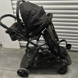 Double Stroller With Car seat And Base 