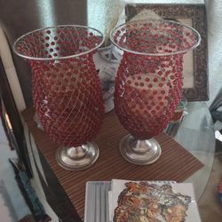 Tall Candle Holders Sterling 