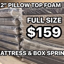 NEW 12 INCH PILLOW TOP MATTRESSES