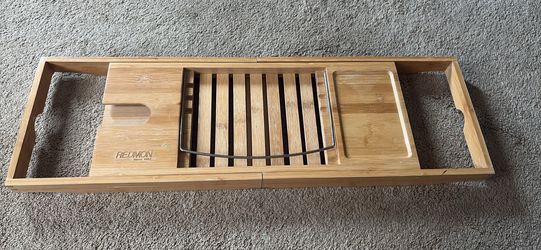 Bath wooden board for nice relaxing bubble baths