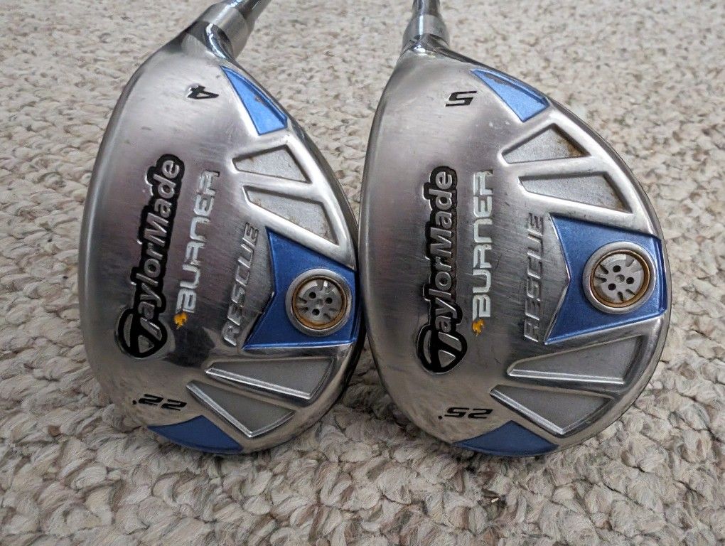 Ladies TaylorMade Burner Rescue 4 & 5 Hybrid Golf Clubs for Sale in