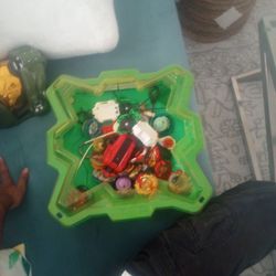 7 Launchers. 13 Beyblades
