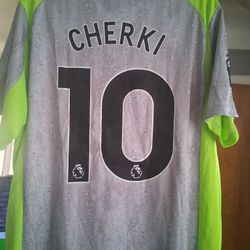 Brand New With Tags #10 Rayan Cherki Manchester City  3rd Jersey! Fans Version! Size Men's XL! SHOOT ME AN OFFER! 