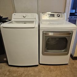 LG washer and gas dryer set