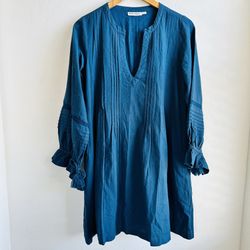 Roller Rabbit Blue Cotton Dress Size XS