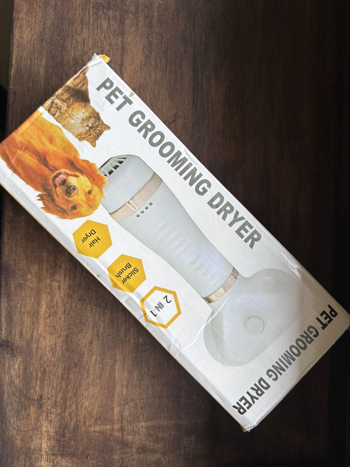 Brand New Pet Grooming Dryer – 2 in 1 Hair Dryer & Slicker Brush