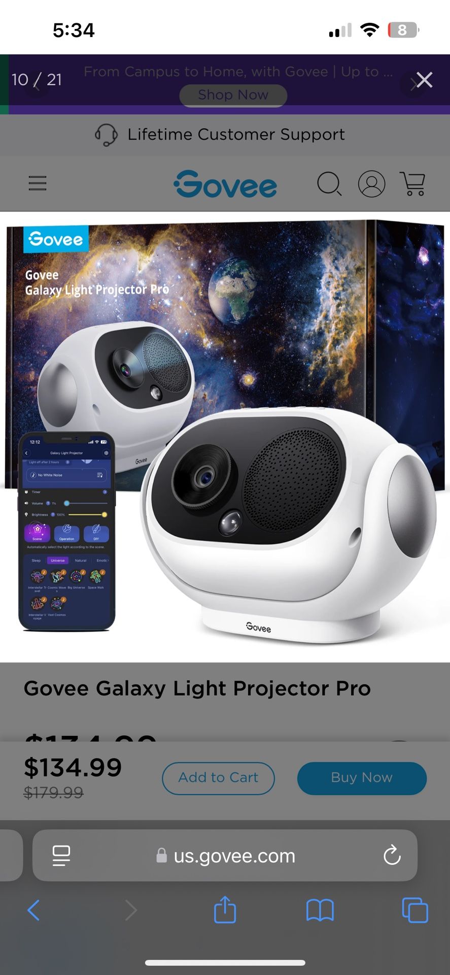 Govee Light Projector