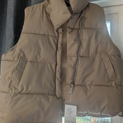 Vest, Puffy Khaki