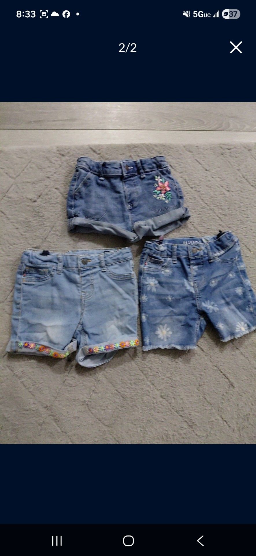 Shorts size. $1 each