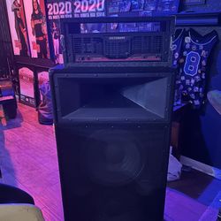 Crown CE2000 Amp And B52 LX1515 Speaker 