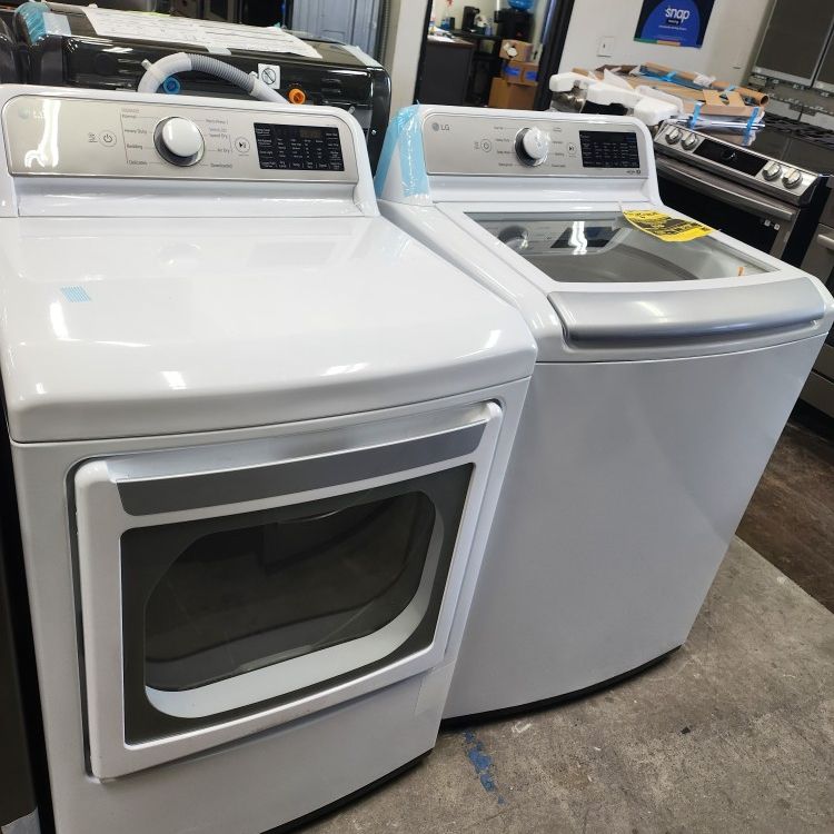 LG Set  Top Load Washer And Dryer White New