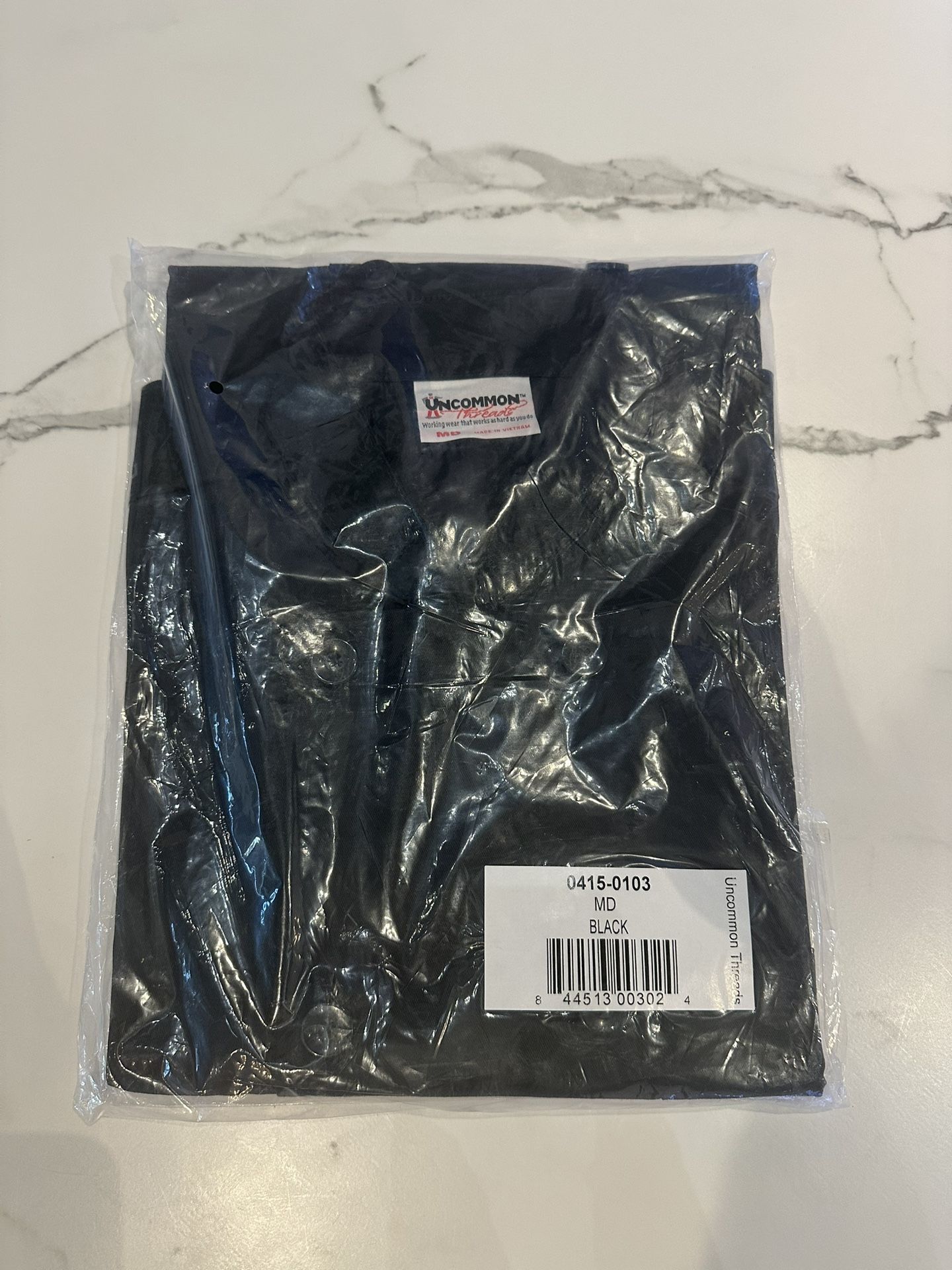 Uncommon Chef Coat South Beach 0415 Unisex Black (Medium)