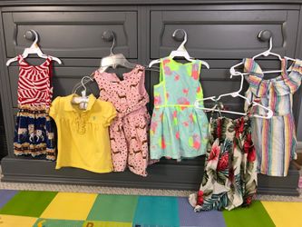 18-2 years girl toddler dress and a Polo shirt $25
