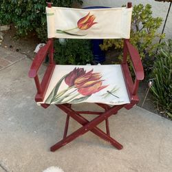 Redwood Colored Director’s Chair Printed Cloth