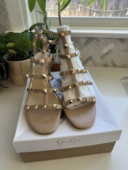 Jessica Simpson Annida Studded Ankle Strap Heel