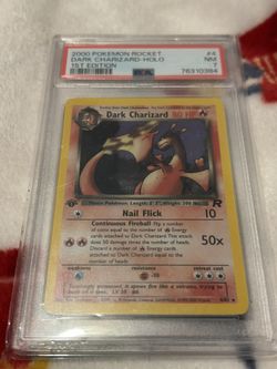1st Ed Dark Charizard PSA 7 🌀(Holo Swirl)