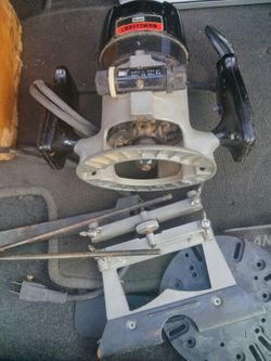 Sears router with custom wooden case