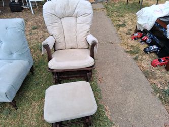 Glider with stool