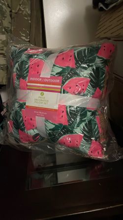 Isaac Mizrahi 2 Piece Watermelon Decorative Pillow Set