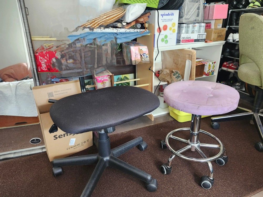 $15 Each Rolling Shop Stool Work Stool Task Height Adjustable