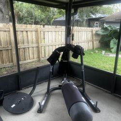 Everlast Boxing Bag and Stand With Speed Bag Attachment 