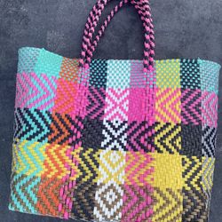 Woven Plastic Handbag 