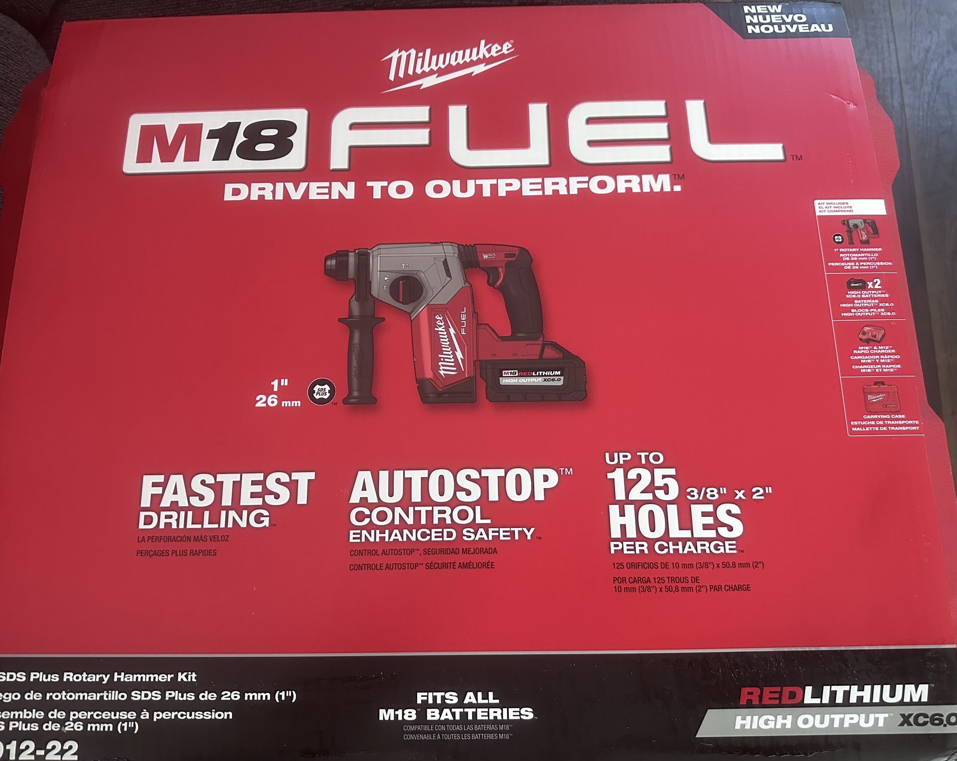 M18 1” Plus Rotary Hammer Kit