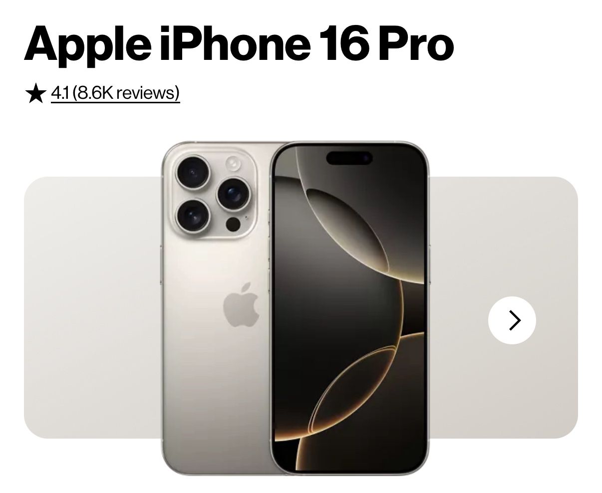 Brand New iPhone 16pro 128gig. AT&T Carrier