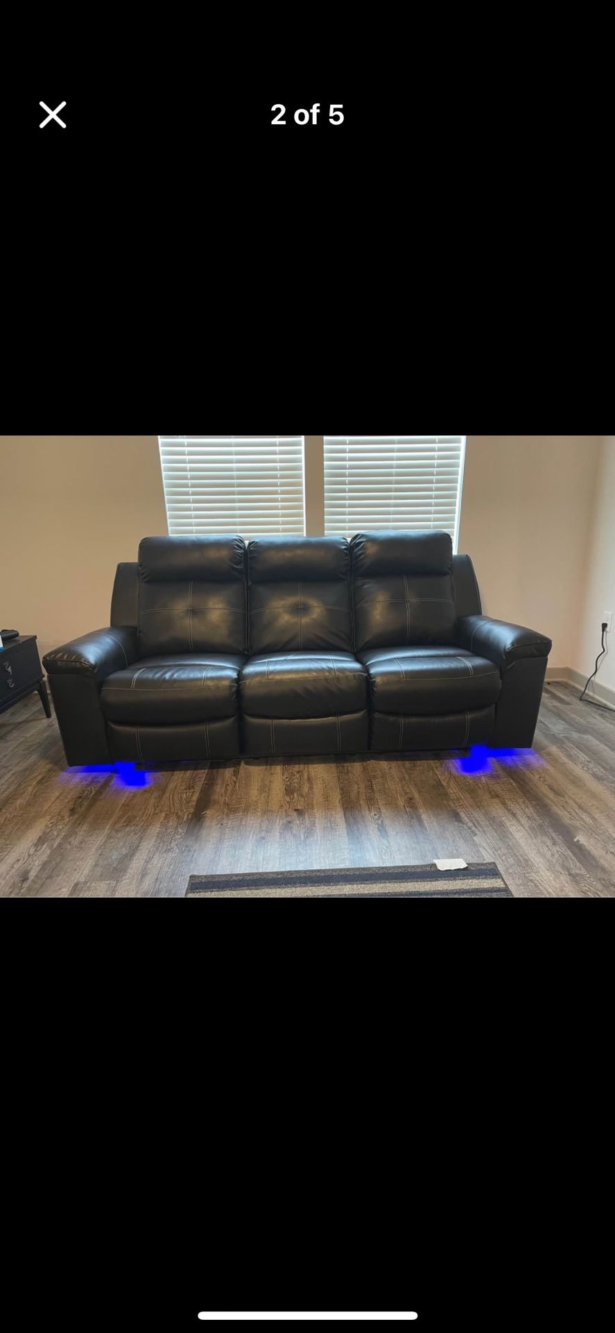 Leather reclining couches for sale