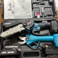 Cordless Electric Pruning Shears & Chainsaw