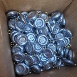 Fishing lead weights river sinkers, cannon ball, pyramid,