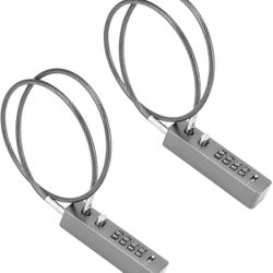 QWORK 2 Pack High Security Cable Lock 