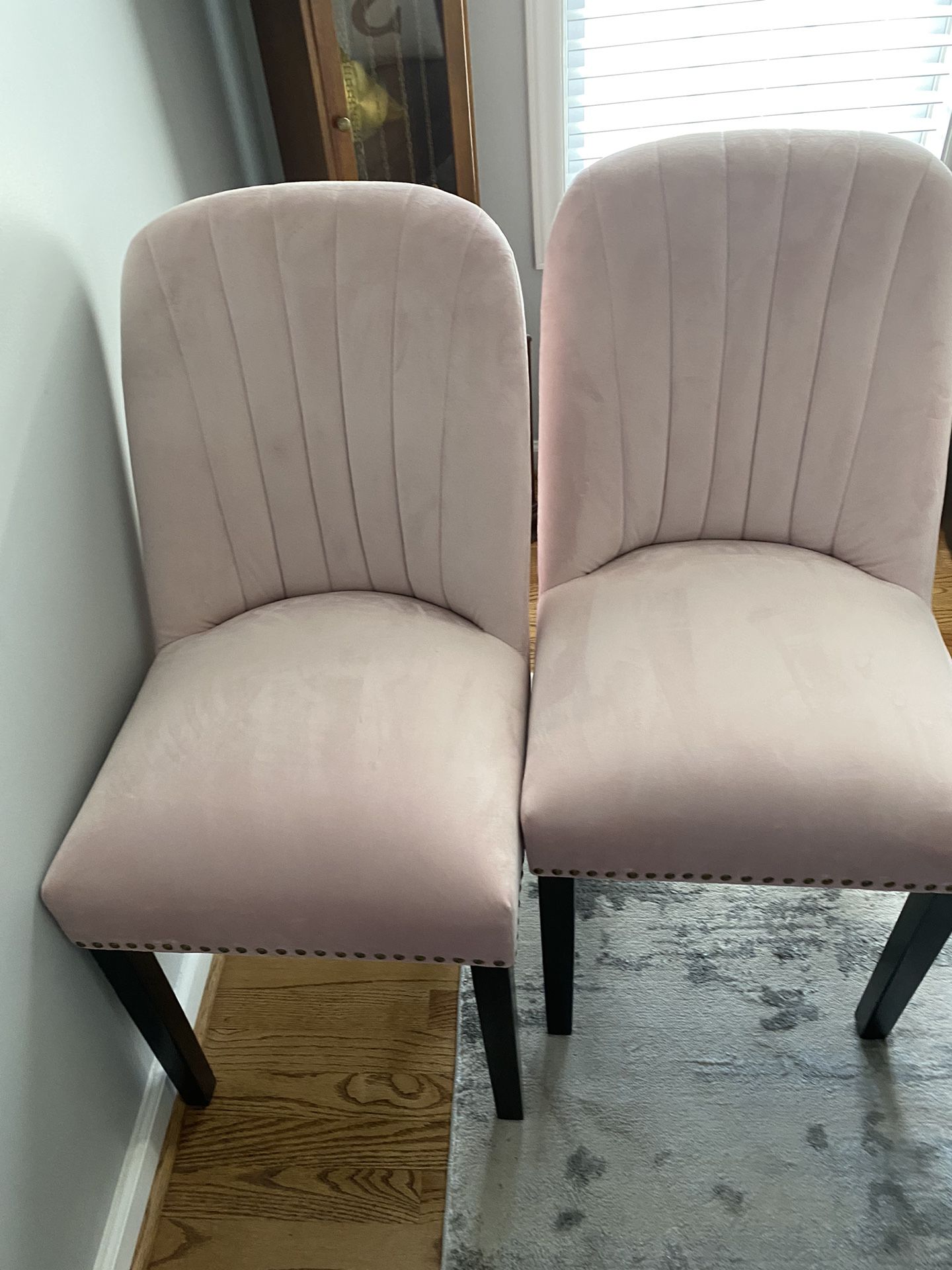 pink accent chairs